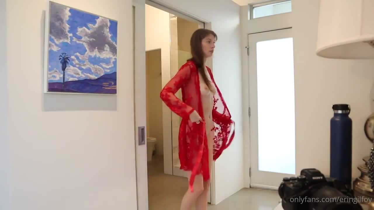 Erin Gilfoy!! Sexy in red lingerie…