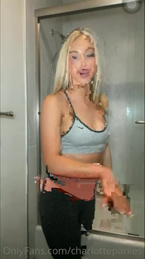 Charlotte Parkes Sexy with erotic body leak