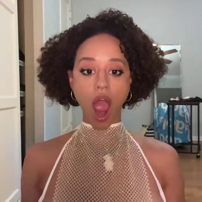 Stormi Maya Nude Sheer Mesh Top Onlyfans Video Leaked