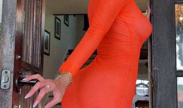Natalie Roush See Through Orange Mesh Onlyfans Video Leaked