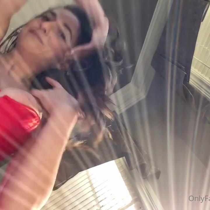 Christina Khalil Red Corset Try On Onlyfans Video Leaked