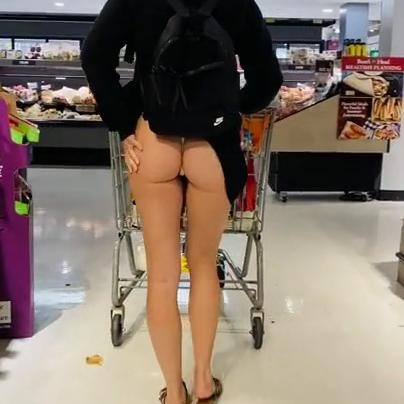 Christina Khalil Ass Flash in Super Store Video Leaked