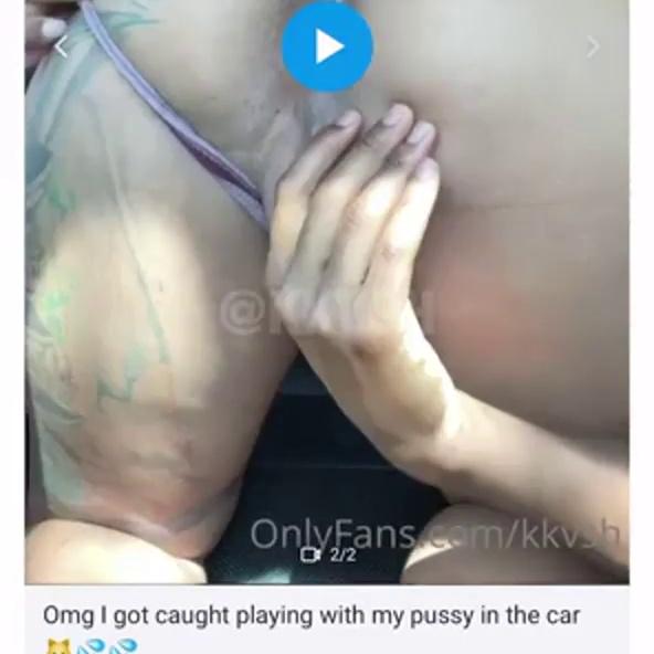 KKvsh OnlyFans Masturbating in the Car Video Leaked