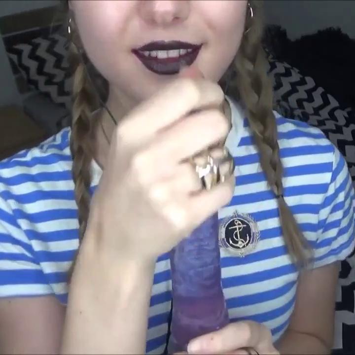 Peas And Pies Black Lipstick Handjob ASMR Video